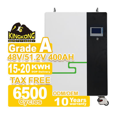 20kw 10kw 5kwh 라이프포4 태양 에너지 저장 캐비닛 인버터와 BMS 라이프포4 배터리