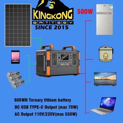 500W/1KW 리?? 배터리 휴대용 태양 에너지 시스템 발전기 가정 TV 및 조명