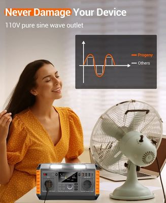 리?? 이온 배터리와 520WH 출력으로 사용자 정의 가능한 700W 휴대용 태양광 발전소