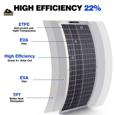 OEM 유연 태양 전지 패널 200W 패널 크기 1590x710x2mm 100W 210W 310W 410W 525W