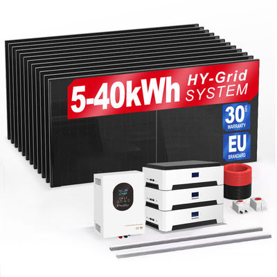 6Kw 10Kw 20Kw 30Kwh 태양 전지 태양 전지 에너지 저장 전력 시스템 집용 AC 태양 열기 조명 TV 배터리 팩