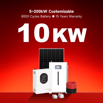 전체 패키지 주택 저장 사용 10kwh 30kwh 배터리 팩 전력 오프 그리드 하이브리드 가정용 패널 지붕 장착 태양 에너지 시스템