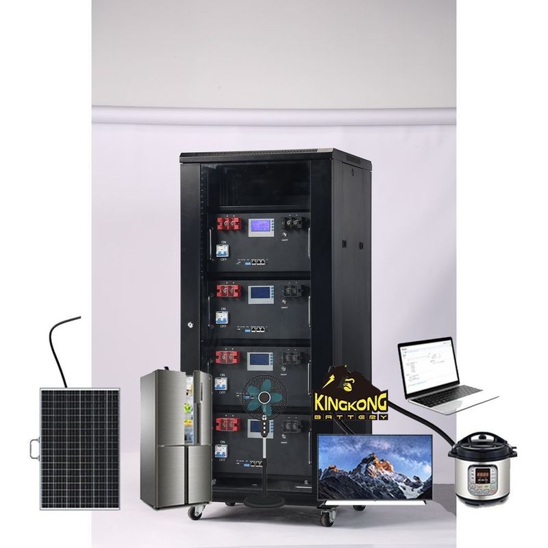 랙에 장착된 51.2V 120Ah 6Kwh 48V LiFePO4 태양광 인버터 에너지 저장 배터리 시스템