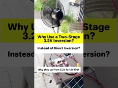 배터리 리?? 3.2V → 12V → 220V: 직접 3.2V와 비교하면 더 높은 효율, 더 적은 손실이 있습니다.