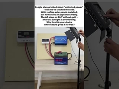 가정에 태양광 에너지 백업을 설치 한 후, 우리의 집은 무료로 모든 가구를 실행 할 수 있습니다