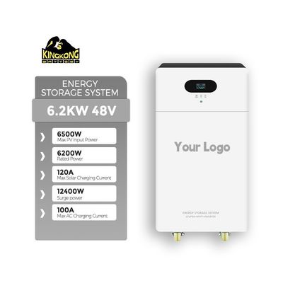 3.6KW 듀얼 출력 모노 크리스탈린 실리콘 태양 전지 인버터 24V 100Ah 리?? 배터리